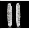 Image 3 : 14KT White Gold 2.40ctw Diamond Earrings