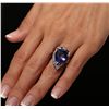 Image 5 : 14KT White Gold 9.34ct GIA Cert Tanzanite and Diamond Ring