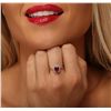 Image 2 : 14KT White Gold 1.65ct Ruby and Diamond Ring