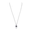 Image 4 : 18KT White Gold 2.62ct Tanzanite and Diamond Pendant With Chain