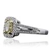 Image 4 : 14KT White Gold 1.03ct SI1/Light Yellow Diamond Ring