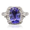 Image 3 : 14KT White Gold 3.34ct Tanzanite and Diamond Ring