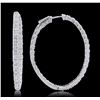 Image 4 : 14KT White Gold 5.89ctw Diamond Earrings