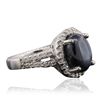Image 6 : 14KT White Gold 7.87ct Sapphire and Diamond Ring