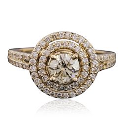 14KT Yellow Gold 1.37ctw Diamond Ring