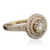 Image 2 : 14KT Yellow Gold 1.37ctw Diamond Ring