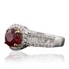 Image 4 : 14KT Two-Tone Gold 1.94ct Ruby and Diamond Ring