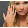 Image 5 : 14KT White Gold 3.43ct Tanzanite and Diamond Ring
