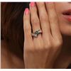 Image 5 : 14KT Yellow Gold 0.35ct Blue Diamond Ring