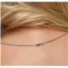 Image 6 : 14KT White Gold 1.63ctw Diamond Pendant With Chain