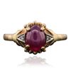 Image 1 : 14KT Yellow Gold 1.31ct Sapphire and Diamond Ring