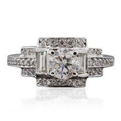 14KT White Gold 1.69ctw Diamond  Ring