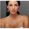 Image 5 : 14KT Yellow Gold 35.28ctw Citrine and Diamond Earrings