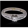 Image 1 : 18KT White Gold 0.60ctw Diamond Ring