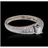 Image 2 : 18KT White Gold 0.60ctw Diamond Ring
