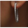 Image 6 : 14KT White Gold 1.28ctw Diamond Earrings