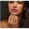 Image 5 : 14KT White Gold 0.50ct Alexandrite and Diamond Ring
