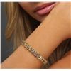 Image 1 : 14KT Yellow Gold 8.25ctw Diamond Bracelet