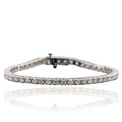 14KT White Gold 4.64ctw Diamond Tennis  Bracelet