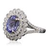 Image 2 : 14KT Two-Tone Gold 2.32ct Tanzanite and Diamond Ring
