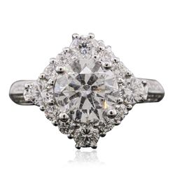 18KT White Gold 3.09ctw Diamond Ring