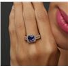 Image 1 : 14KT Yellow Gold 2.43ct Tanzanite and Diamond Ring