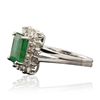 Image 4 : 14KT White Gold 2.77ct Emerald and Diamond Ring