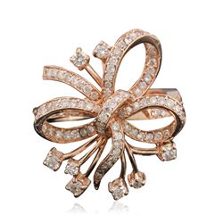 14KT Rose Gold 0.50ctw Diamond Ring