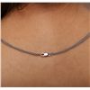 Image 6 : 14KT White Gold 2.20ctw Diamond Heart Pendant With Chain