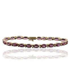 14KT Yellow Gold 11.88ctw Rhodolite Garnet Bracelet