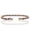 Image 7 : 14KT Yellow Gold 11.88ctw Rhodolite Garnet Bracelet