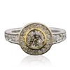 Image 1 : 14KT White Gold 1.34ctw Diamond Ring