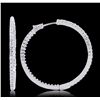 Image 4 : 14KT White Gold 2.17ctw Diamond Earrings