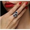 Image 6 : 14KT White Gold 2.64ctw Sapphire and Diamond Ring