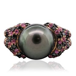 14KT Rose Gold Black Pearl Ring