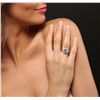 Image 5 : 14KT White Gold 2.80ct Blue Topaz and Diamond Ring