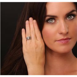 14KT White Gold 0.90ctw Diamond Engagement Ring