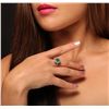Image 5 : 14KT White Gold 1.76ct Emerald and Diamond Ring
