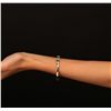 Image 5 : 14KT Yellow Gold 3.25ctw Emerald and Diamond Bracelet