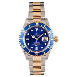 Gents Rolex Two Tone Gold Submariner Wristwatch