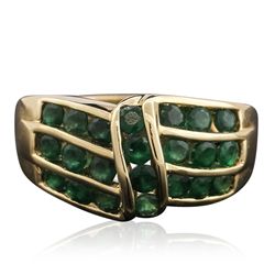 14KT Yellow Gold 1.53ctw Emerald Ring