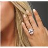 Image 5 : 14KT White Gold 13.66ct Kunzite and Diamond Ring