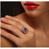 Image 1 : 14KT Rose Gold 1.78ct Ruby and Diamond Ring