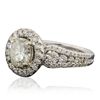 Image 2 : 18KT White Gold 3.48ctw Diamond Ring