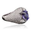 Image 2 : 18KT White Gold 2.51ct Tanzanite and Diamond Ring