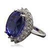 Image 4 : 14KT White Gold 21.21ct Tanzanite and Diamond Ring