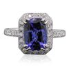 Image 3 : 14KT White Gold 2.55ct Tanzanite and Diamond Ring