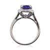 Image 7 : 14KT White Gold 2.55ct Tanzanite and Diamond Ring