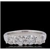 Image 1 : 14KT White Gold 1.38ctw Diamond Ring