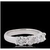 Image 2 : 14KT White Gold 1.38ctw Diamond Ring